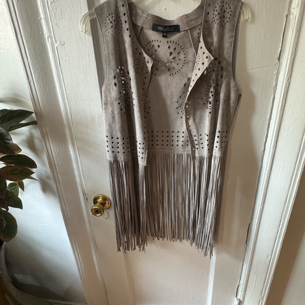 Rino & Pelle Tan Laser Cut Vest